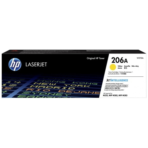HP W2112A #206A Yellow Toner (Yield: Approx 1250 pages)