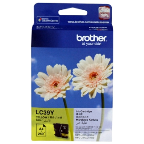 Brother LC-39Y Yellow Ink Cartridge