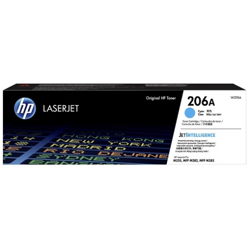 HP W2111A #206A Cyan Toner (Yield: Approx 1250 pages)