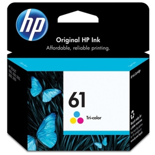 HP CH562WA #61 Tri Colour Ink Cartridge (165 page yield)