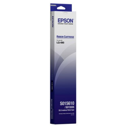 Epson C13S015610 Black Ribbon Cartridge (Black) to suit LQ-690