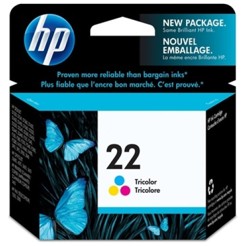 HP C9352AA #22 Colour Ink Cartridge (170 page yield)
