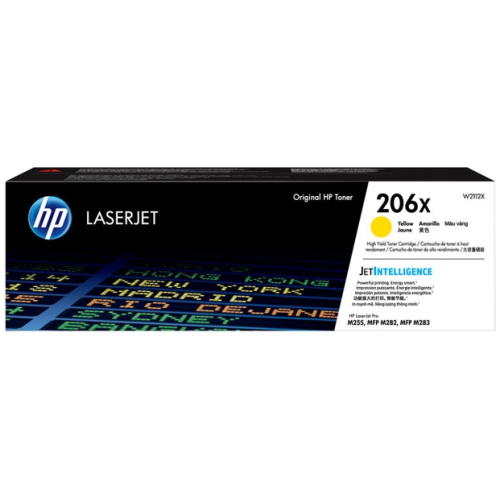 HP W2112X #206X Yellow Toner (Yield: Approx 2450 pages)