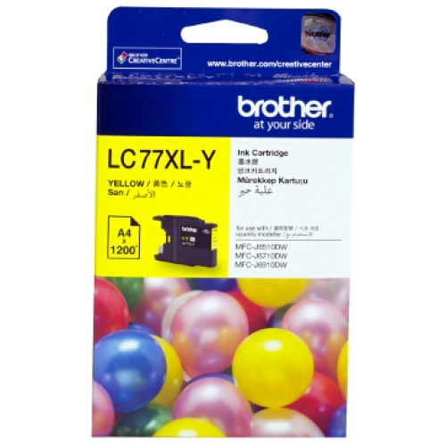 Brother LC-77XLY Super High Yield Yellow Ink Cartridge