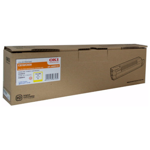 OKI Yellow Toner Cartridge for C810/830N (8,000 Pages)