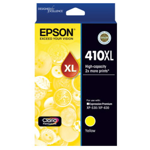Epson C13T340492 High Capacity Yellow Ink Cartridge (Yields up to 650 pages)
