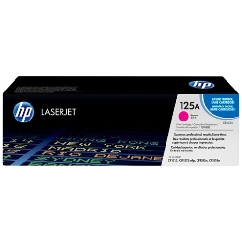 HP CB543A #125A Magenta Toner Cartridge (1,400 Yield)