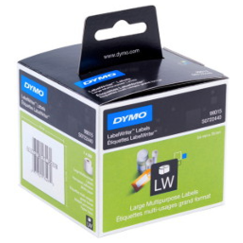 DYMO (SD99015/S0722440) Large Multi-purposem, Paper/White 54mm x 70mm, 1 Roll/Box, 320 Labels/Roll