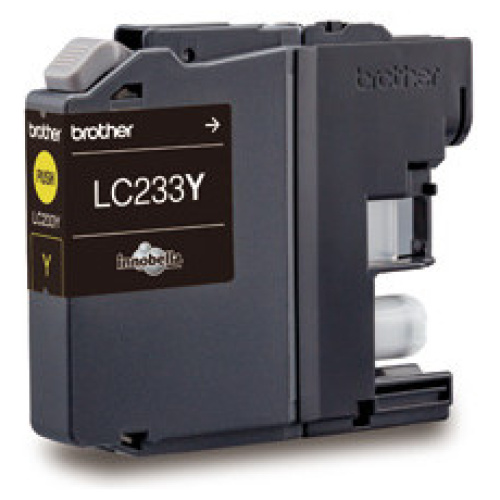 Brother LC-233Y Yellow Ink Cartridge (Yield, up to 550 pages)