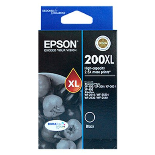 Epson C13T201192 High Capacity Ultra Black Ink (Yields up to 500 pages)