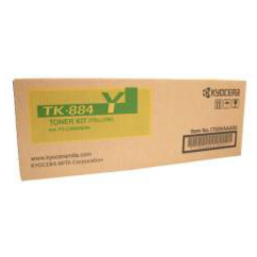 Kyocera TK-884Y Yellow Toner Cartridge (18,000 Yield)