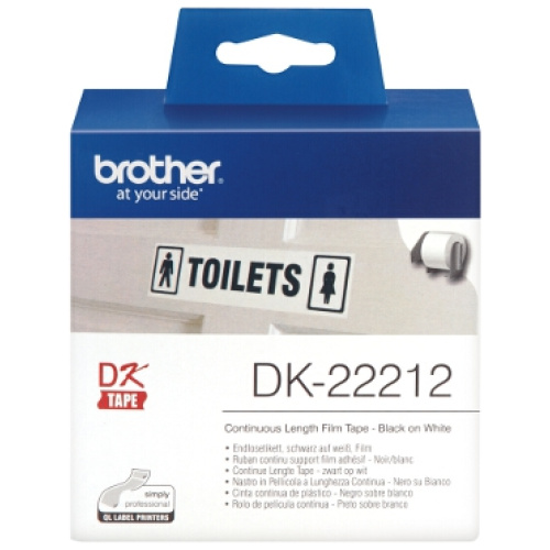 White Continuous Film Roll 62mm x 15.24m