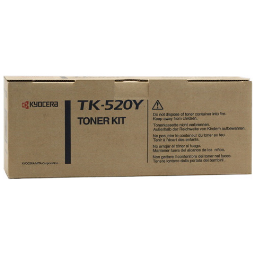 Kyocera TK-520Y Yellow Toner (4,000 Yield)