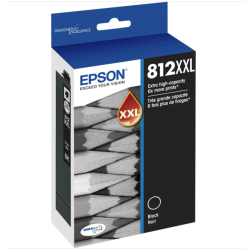 Epson C13T02K192 #812XXL - Extra High Capacity Capacity- Black Ink Cartridge