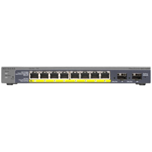 Netgear GS110TP 8 Port Gigabit PoE (46W) Smart Switch w/2 SFP
