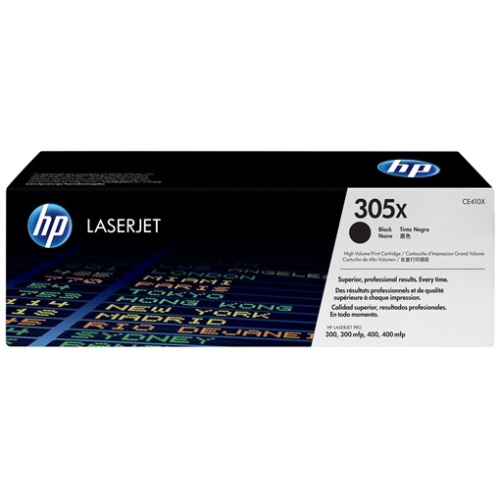 HP CE410X #305X High Yield Black Toner Cartridge (4,000 Yield)
