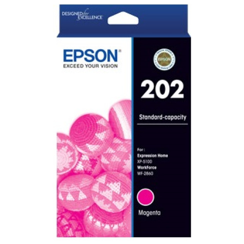 Epson C13T02N392 202 Standard Magenta Ink Cartridge, suits XP5100