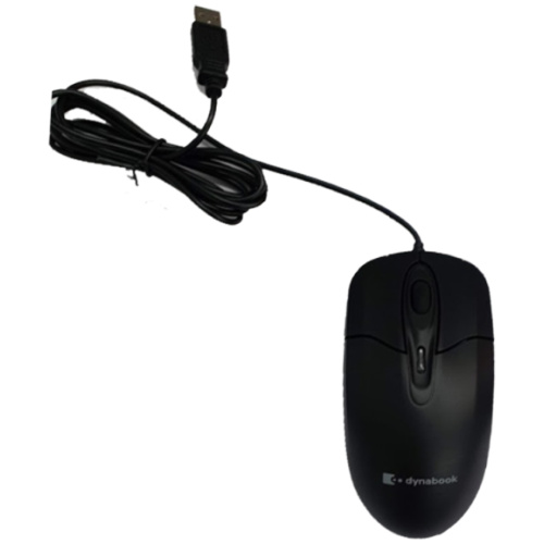 Toshiba Dynabook U60 Wired Full Size USB Optical Mouse, Black