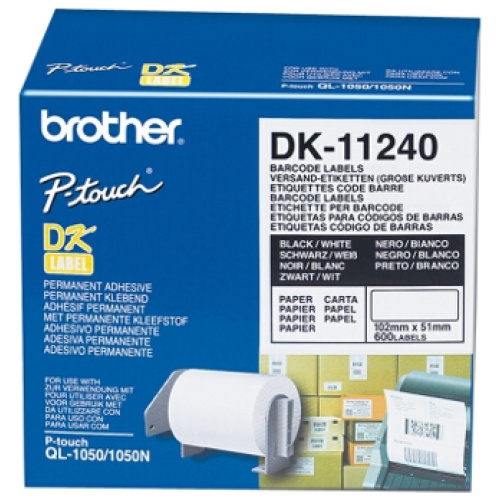 Brother Large multi-purpose Label 51mm x 102mm (600 Labels per Roll)