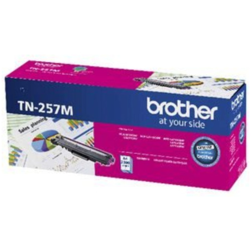 Brother TN-257M Magenta Toner Cartridge, 2 300 pages