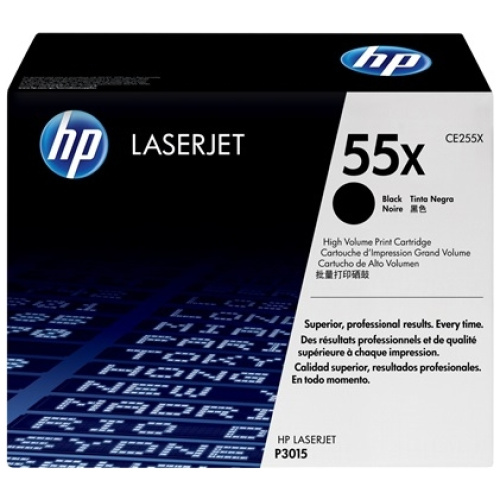HP CE255X #255X High Yield Black Toner Cartridge (12,000 Yield)