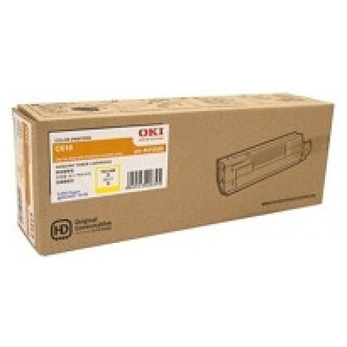 OKI 44315309 Toner Cartridge Yellow For C610 (6,000 Pages @ 5% Coverage)