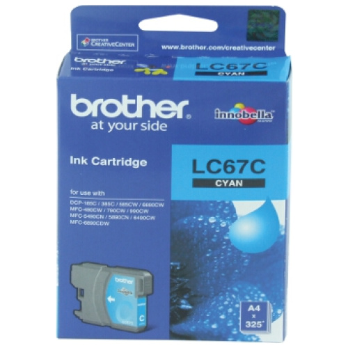 Brother LC-67C Cyan Ink Cartridge for DCP-385C