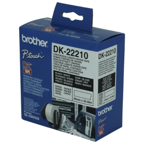 White Continuous Paper Roll 29mm x 30.48m