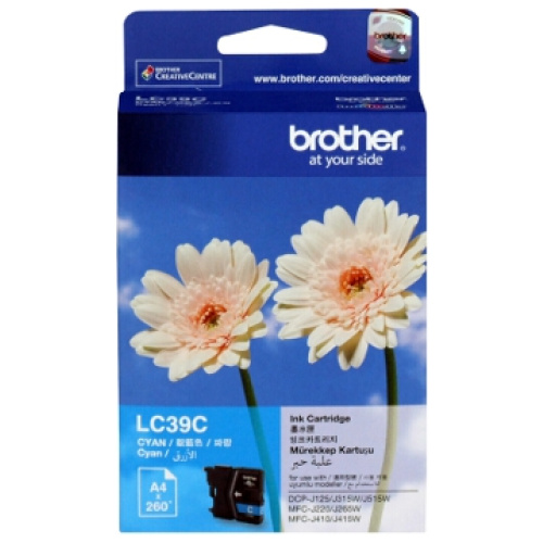 Brother LC-39C Cyan Ink Cartridge