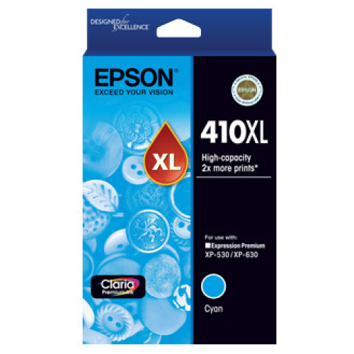 Epson C13T340292 High Capacity Cyan Ink Cartridge (Yields up to 650 pages)
