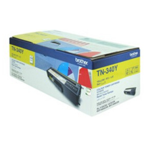 Brother TN-340Y Yellow Toner Cartridge (1,500 Yield @ 5%)