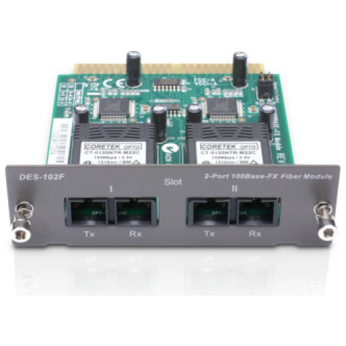 D-Link DES-102F 2-Port 100BaseFX Fiber (SC) Module for DES-1016R+/1024R+