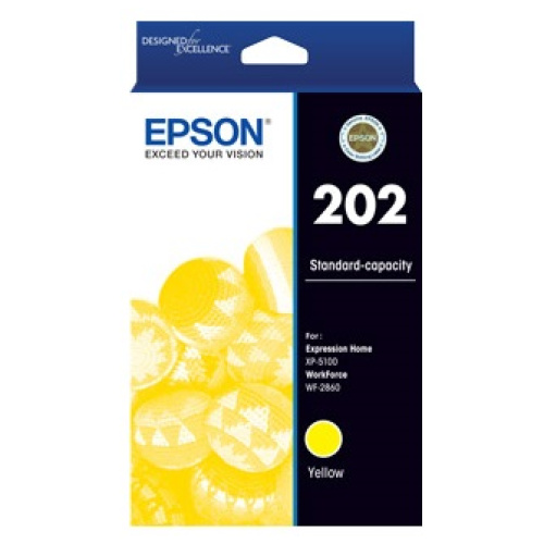 Epson C13T02N492 202 Standard Yellow Ink Cartridge, suits XP5100