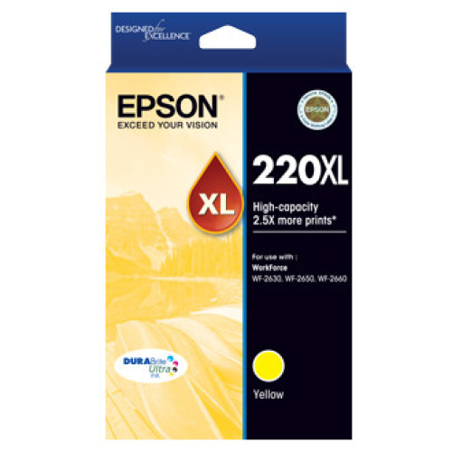 Epson C13T294492 220XL High Capacity DURABrite Ultra Yellow ink