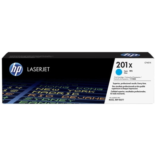 HP CF401X #201X High Yield Cyan Toner Cartridge (2,300 Yield)