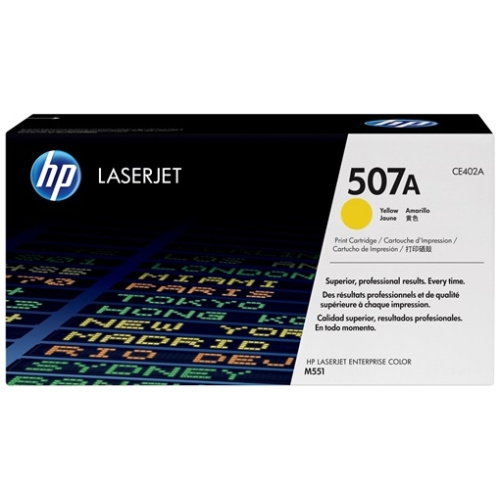 HP CE402A #507A Yellow Toner Cartridge (6,000 Yield)