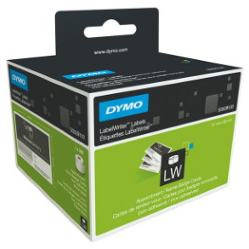 DYMO (SD30374/S0929100) Appointment Card/Name Badge,51mm x 89mm,1 Roll/Box,300 Labels/Roll