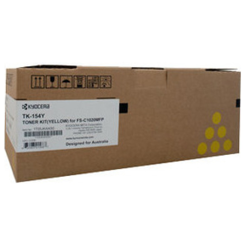 Kyocera Yellow Toner Kit to suit FS-C1020MFP (6,500 page Yield)