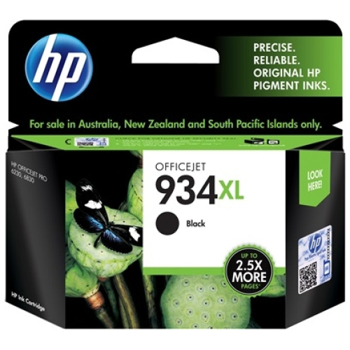 HP C2P23AA #934 XL High Yield Black Ink Cartridge (1,000 page yield)