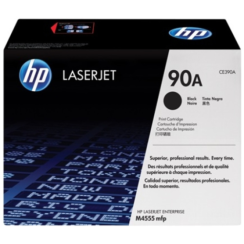 HP CE390A #90A Black Toner Cartridge (10,000 Yield)