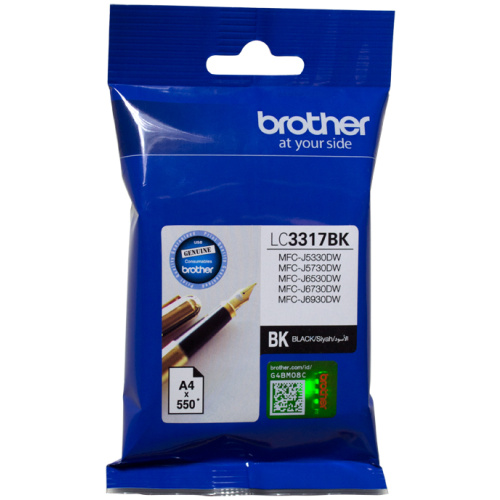 Brother LC-3317BK Black Ink Cartridge (550 page yield)