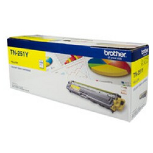 Brother TN-251Y Yellow Toner Cartridge (1,400 Pages)