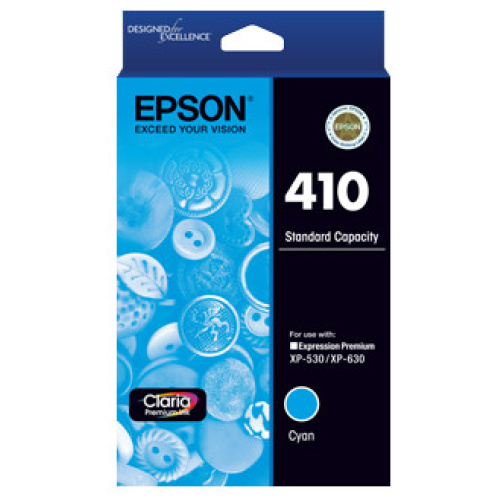 Epson C13T338292 Std Capacity Cyan Ink Cartridge (Yields up to 300 pages)
