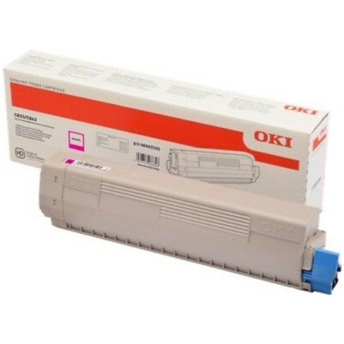 OKI 46861310 Toner Cartridge For C834 Magenta; 10,000 Pages  (ISO)