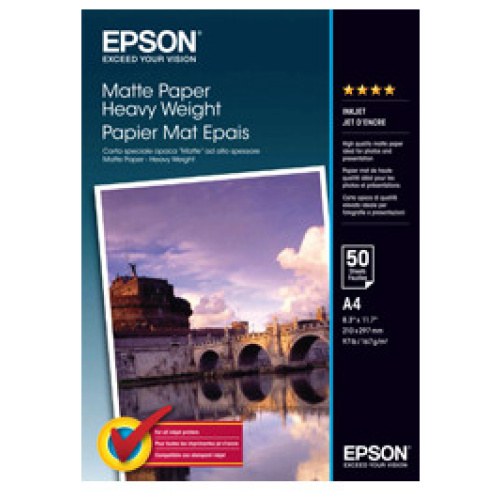 Epson Matte Paper Heavyweight (A4) - 50 Sheets