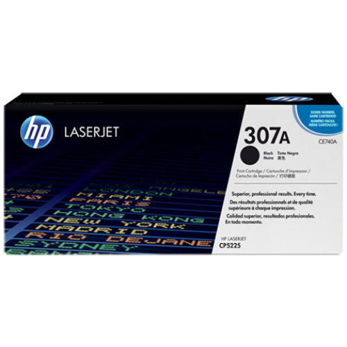 HP CE740A #307A Black Toner Cartridge (7,000 Yield)