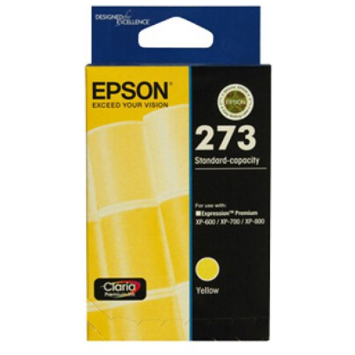 Epson C13T273492 Std Capacity Claria Premium Yellow ink (Yields up to 300 pages)