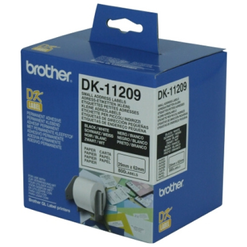 White Small Address Label 29mm x 62mm 800 labels per roll