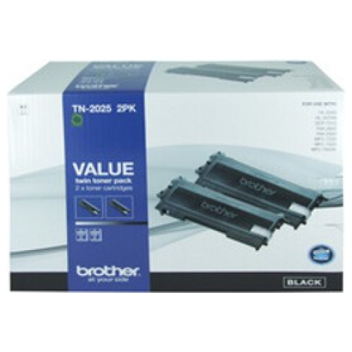 Brother TN-2025 Twin Pack Toner Cartridges