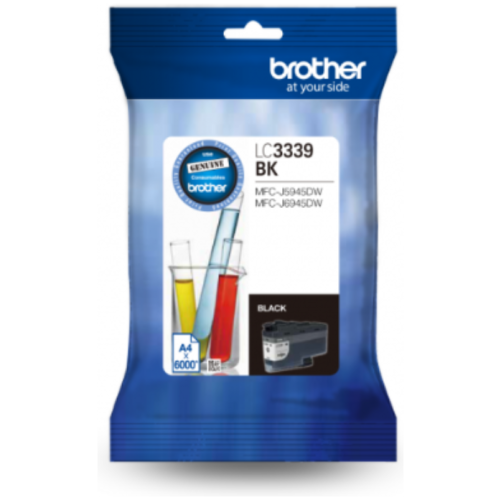 Brother LC-3339XLBK Super High Yield Black Ink Cartridge to suit MFC-J6945DW, up to 6000 pages